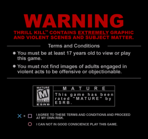 Play Thrill Kill (USA) (Beta) On My Emulator Online